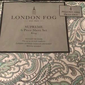 London Fog King Sheet Set